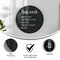 Flash Furniture Canterbury 24 Round Wall Mounted Magnetic Chalkboard w/Eraser and Chalk in Black Pine Wood Frame HGWA-CHKCIRCLE24-BLK-GG - alternate 3